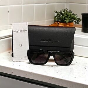 Brand New Salvatore Ferragamo unisex, black sunglasses, Full inclusion